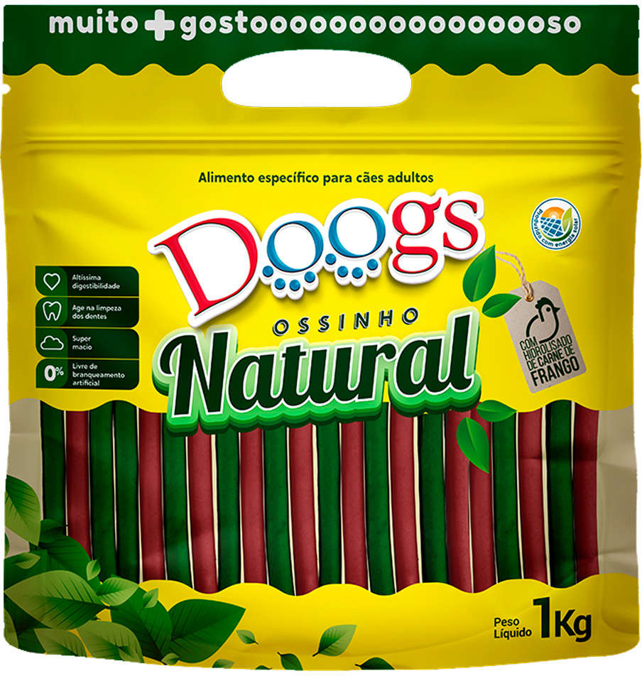 Palitinhos Doogs Colorido 8mm para Cães - 1Kg