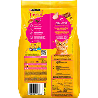 Ração Seca Nestlé Purina Friskies Mix de Carnes para Gatos Adultos