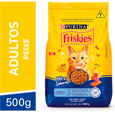 Ração Seca Nestlé Purina Friskies Peixe & Frutos do Mar para Gatos Adultos
