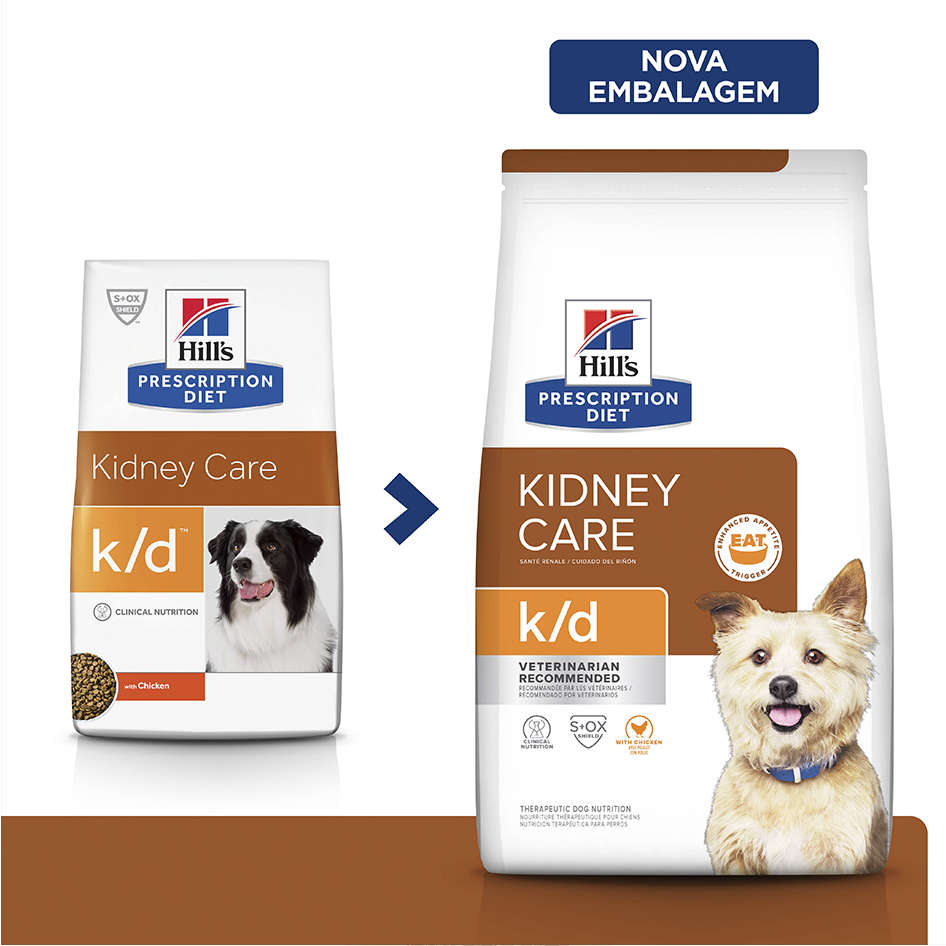 Ração Seca Hill's Prescription Diet k/d Cuidado Renal para Cães Adultos - 1,5Kg