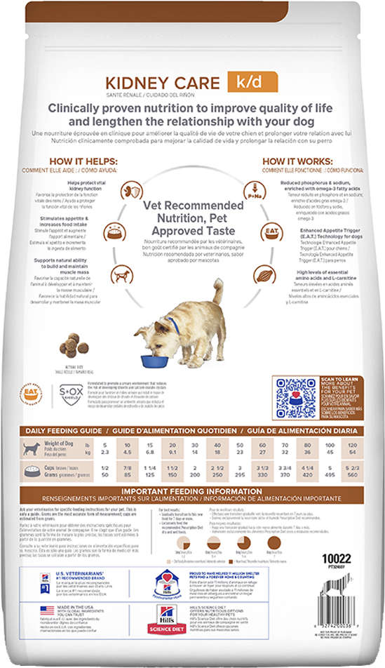 Ração Seca Hill's Prescription Diet k/d Cuidado Renal para Cães Adultos - 1,5Kg