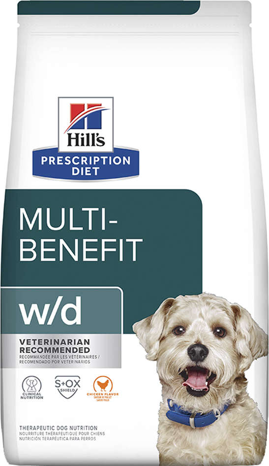 Ração Seca Hill's Prescription Diet w/d Controle do Peso e Glicêmico para Cães Adultos - 3,8Kg