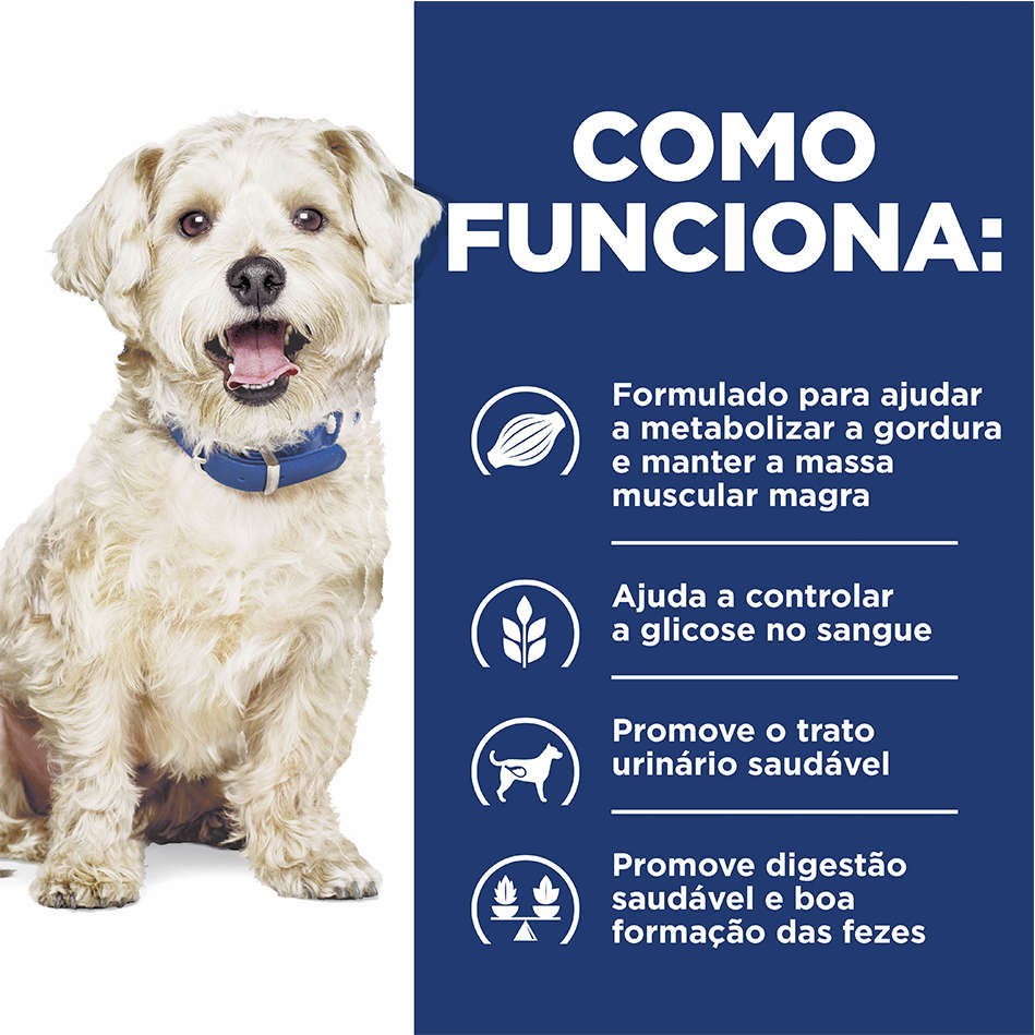 Ração Seca Hill's Prescription Diet w/d Controle do Peso e Glicêmico para Cães Adultos - 3,8Kg