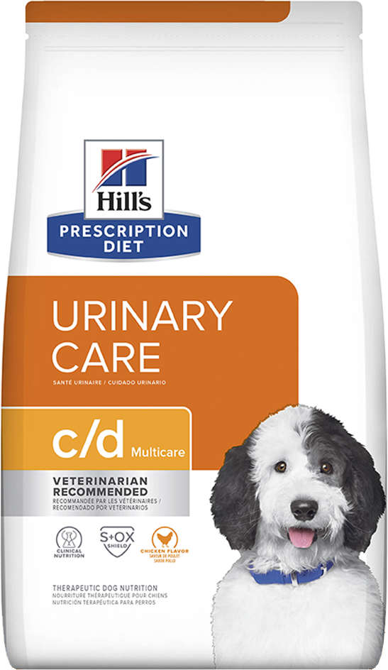 Ração Seca Hill's Prescription Diet c/d Multicare Cuidado Urinário para Cães Adultos - 7,98Kg