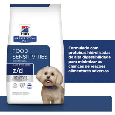 Ração Seca Hill's Prescription Diet z/d Pedaços Pequenos Alergia