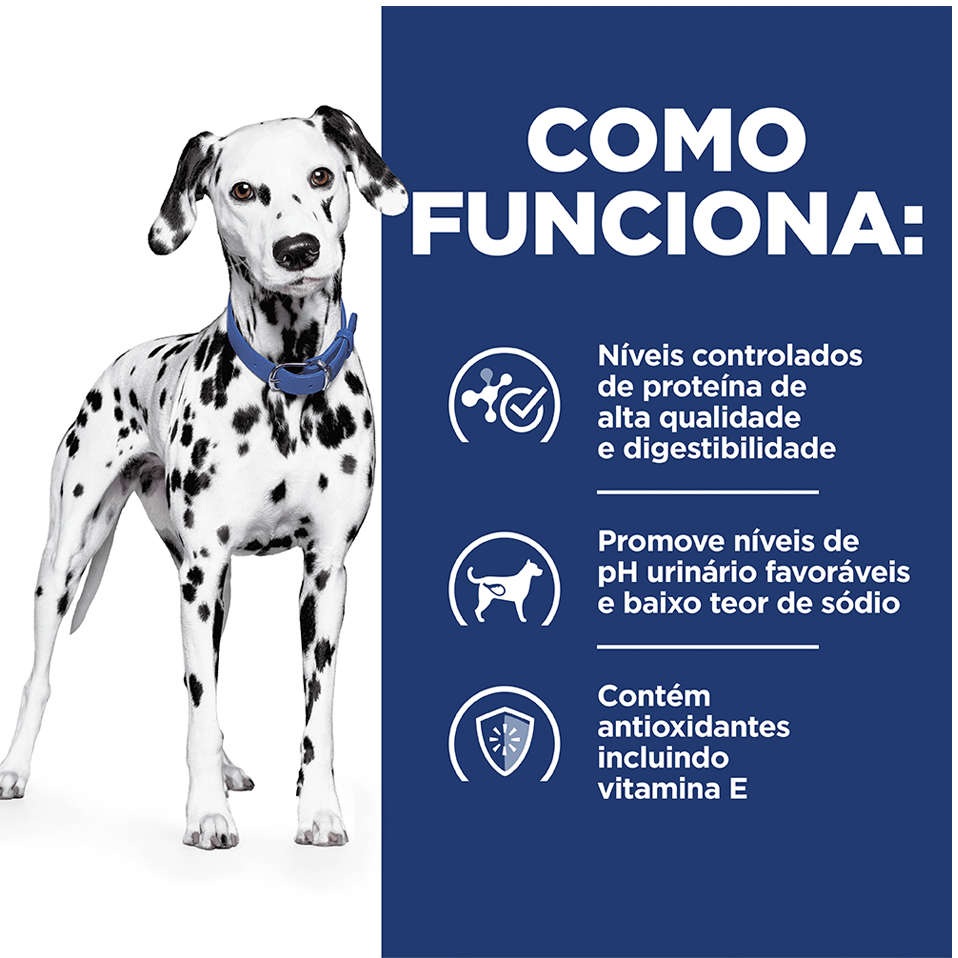Ração Seca Hill's Prescription Diet u/d Cuidado Urinário para Cães Adultos 3,8Kg - 3,8Kg