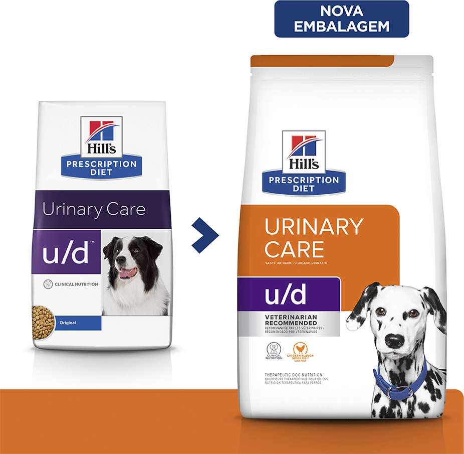 Ração Seca Hill's Prescription Diet u/d Cuidado Urinário para Cães Adultos 3,8Kg - 3,8Kg