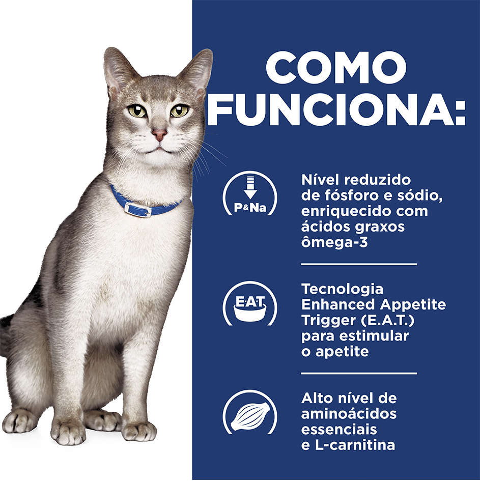 Ração Úmida Hill's Prescription Diet Lata k/d Cuidado Renal para Gatos - 82 g