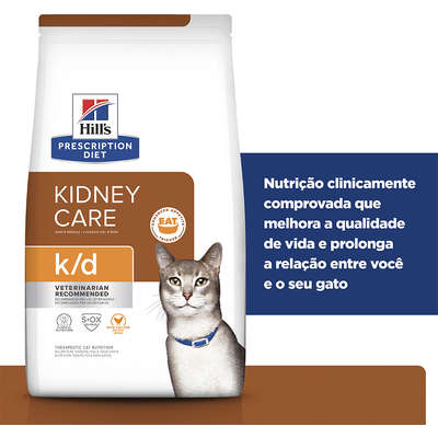 Ração Seca Hill's Prescription Diet k/d Cuidado Renal para Gatos