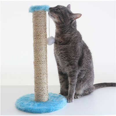 Brinquedo Arranhador Sisal Pelúcia Azul