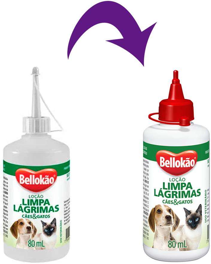 Loção Limpa Lágrimas Bellokão Cães e Gatos - 80 mL
