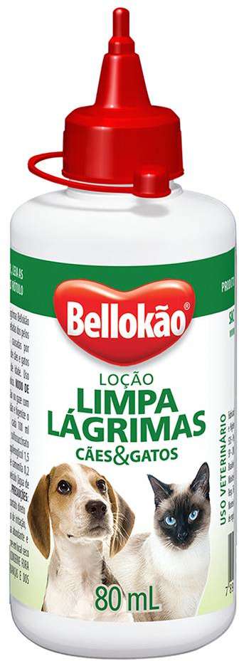 Loção Limpa Lágrimas Bellokão Cães e Gatos - 80 mL
