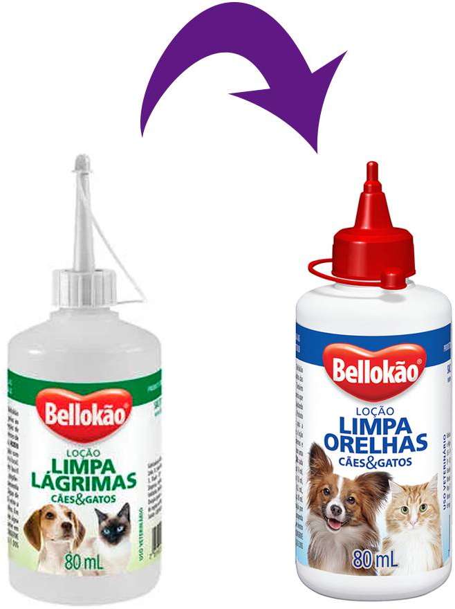 Loção Limpa Orelhas Bellokão Cães e Gatos - 80 mL