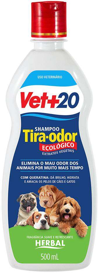 Shampoo Vet + 20 Tira Odor - 500 mL