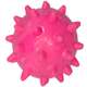 Brinquedo Bola Borracha Maciça Cravo Rosa