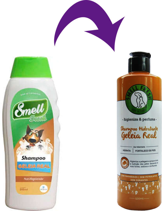 Shampoo Hidratante Smell Fresh Geleia Real para Cães e Gatos - 500 mL