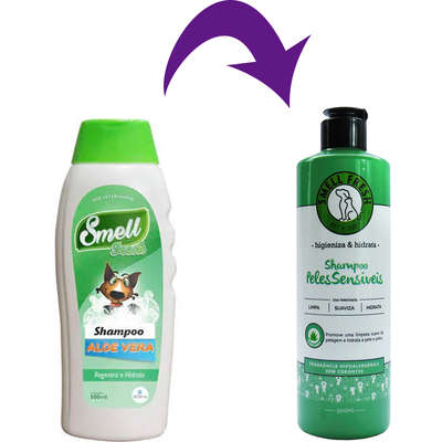 Shampoo VetSense Smell Fresh Aloe Vera para Cães e Gatos