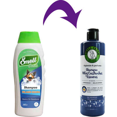 Shampoo VetSense Smell Fresh Pelagem Escura para Cães e Gatos
