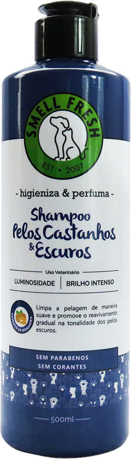 Shampoo Smell Fresh Pelos Castanhos e Escuros para Cães e Gatos - 500 mL