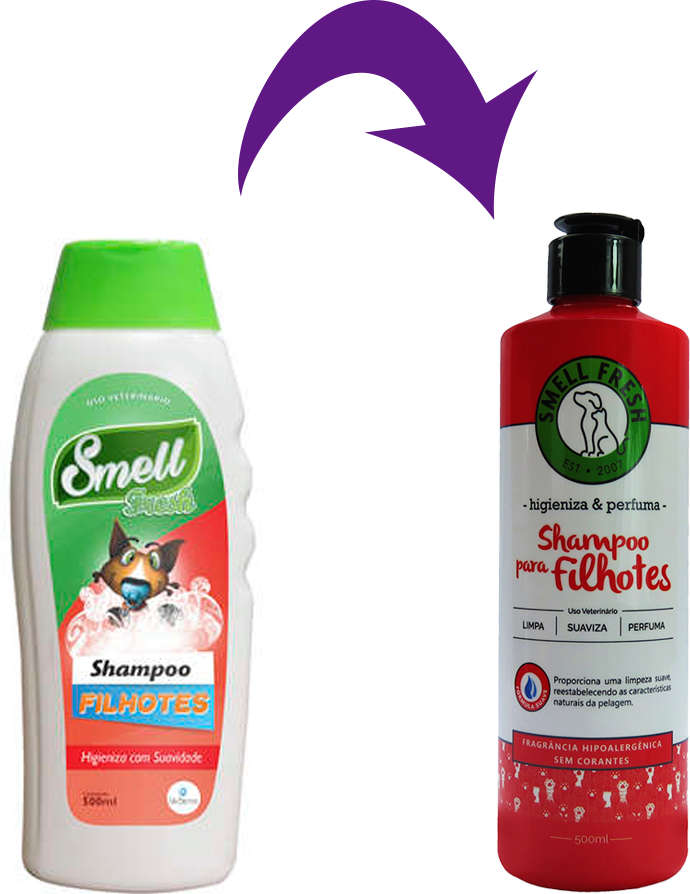 Shampoo Smell Fresh Filhotes Cães e Gatos - 500 mL