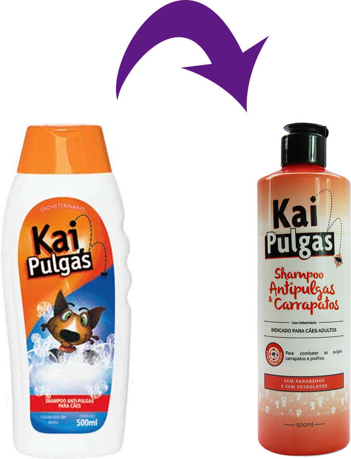 Shampoo KaiPulgas Antipulgas e Carrapatos para Cães - 500 mL