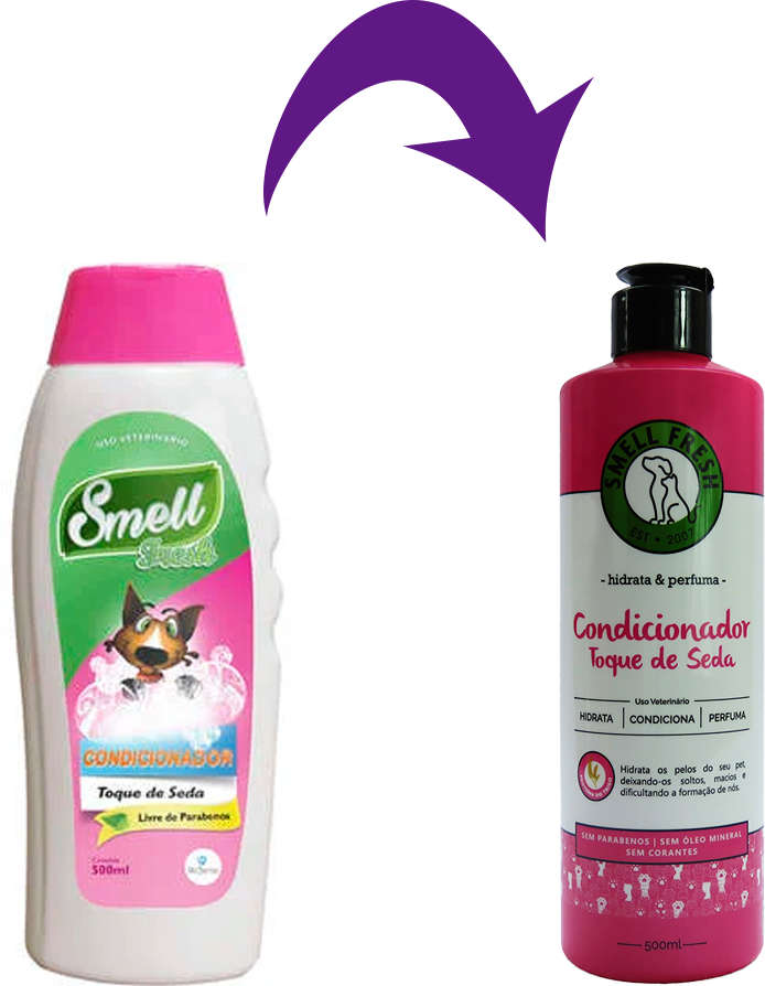 Condicionador Smell Fresh Toque de Seda para Cães e Gatos - 500 mL