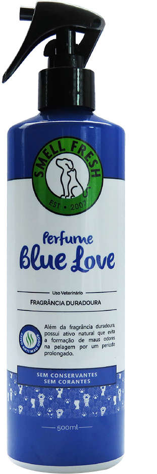 Perfume Smell Fresh Blue Love para Cães e Gatos - 500 mL