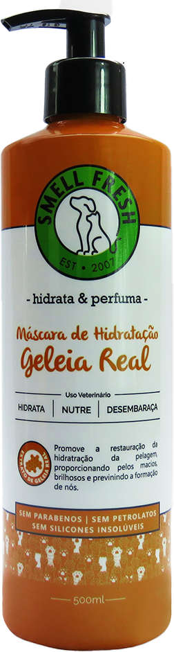 Máscara de Hidratação Smell Fresh Geleia Real para Cães e Gatos - 500 mL