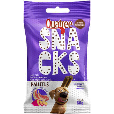 Petisco Quatree Snacks Cordeiro e Batata Doce para Cães