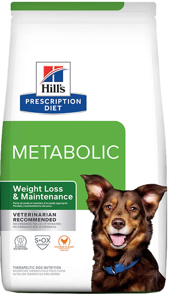 Ração Seca Hill’s Prescription Diet Metabolic Obesidade para Cães Adultos e Sênior sabor Frango - 1,5Kg