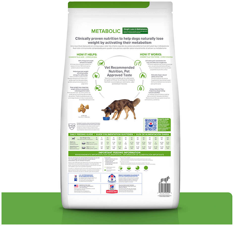 Ração Seca Hill’s Prescription Diet Metabolic Obesidade para Cães Adultos e Sênior sabor Frango - 1,5Kg