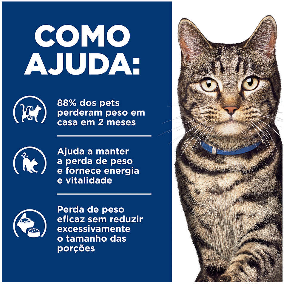 Ração Seca Hill's Prescription Metabolic Perda e Manutenção de Peso para Gatos - 1,81Kg