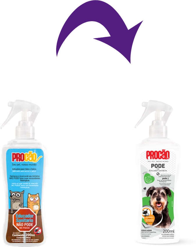 Educador Sanitário Procão Pode para Cães e Gatos - 200 mL