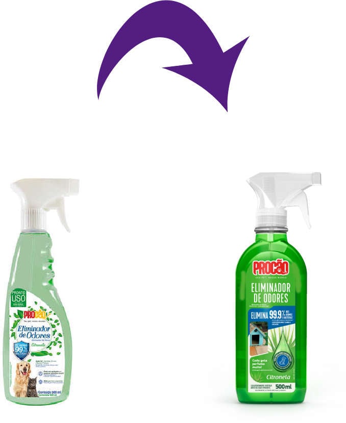 Eliminador de Odores Procão Gatilho Citronela - 500 mL