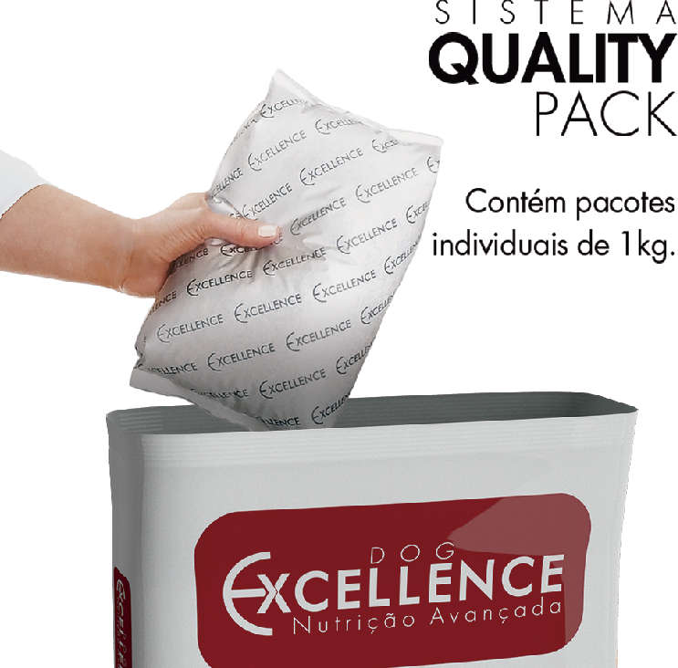 Ração Seca Dog Excellence Frango e Arroz para Cães Filhote Raças Grandes - 15Kg