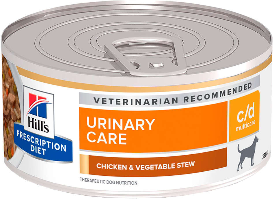 Ração Úmida Hill's Prescription Diet Lata c/d Cuidado Urinário para Cães - 156 g