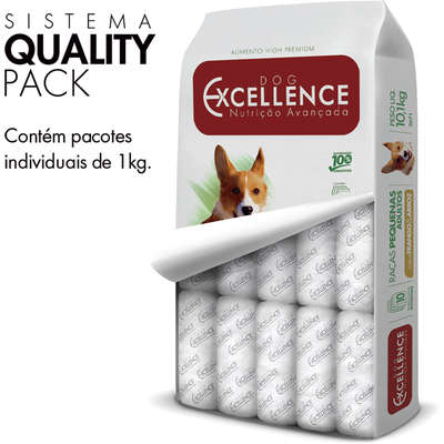 Ração Seca Dog Excellence Frango com Arroz para Cães Adultos Raças Pequenas