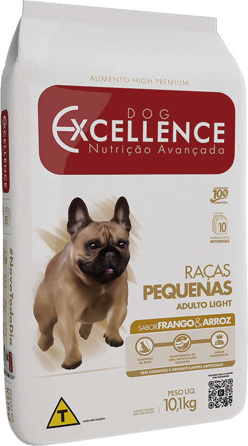 Ração Seca Dog Excellence Light para Cães Raças Pequenas - 10,1Kg