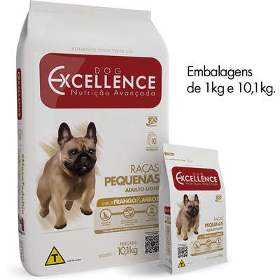 Ração Seca Dog Excellence Light para Cães Raças Pequenas