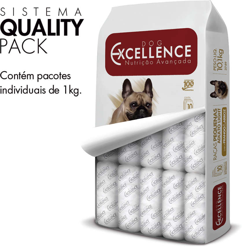 Ração Seca Dog Excellence Light para Cães Raças Pequenas - 10,1Kg