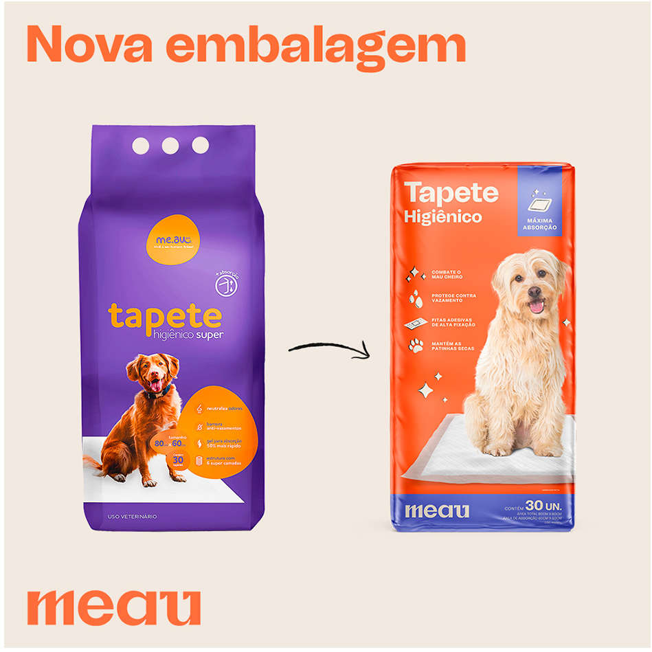 Tapete Higiênico Meau para Cães - 30 Unidades