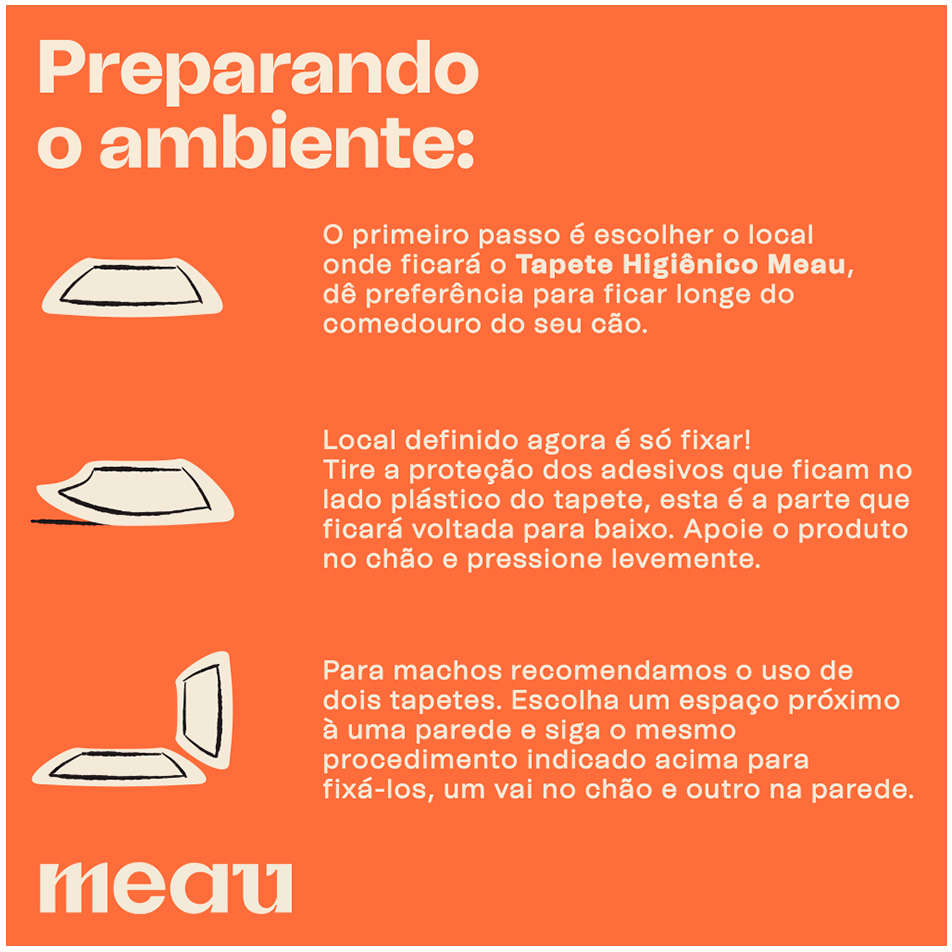 Tapete Higiênico Meau para Cães - 30 Unidades