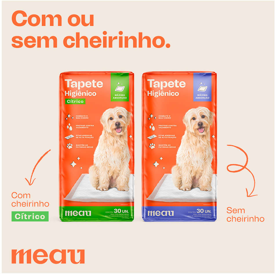 Tapete Higiênico Meau para Cães - 30 Unidades