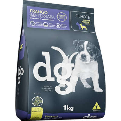 Ração Seca dg. Frango e Beterraba para Cães Filhotes Micro e Pequeno Porte