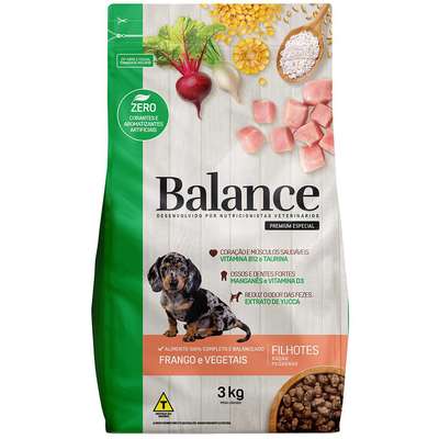 Ração Seca Balance para Cães Filhotes de Raças Pequenas