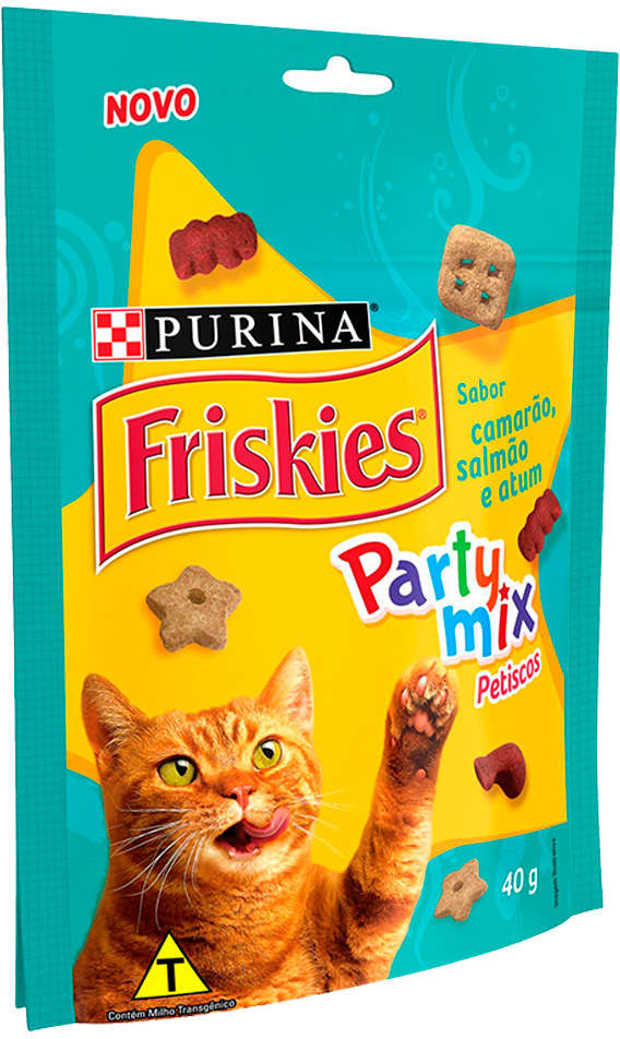 Petisco Purina Friskies Friskies para Gatos Adultos Sabor Camarão e Atum - 40g