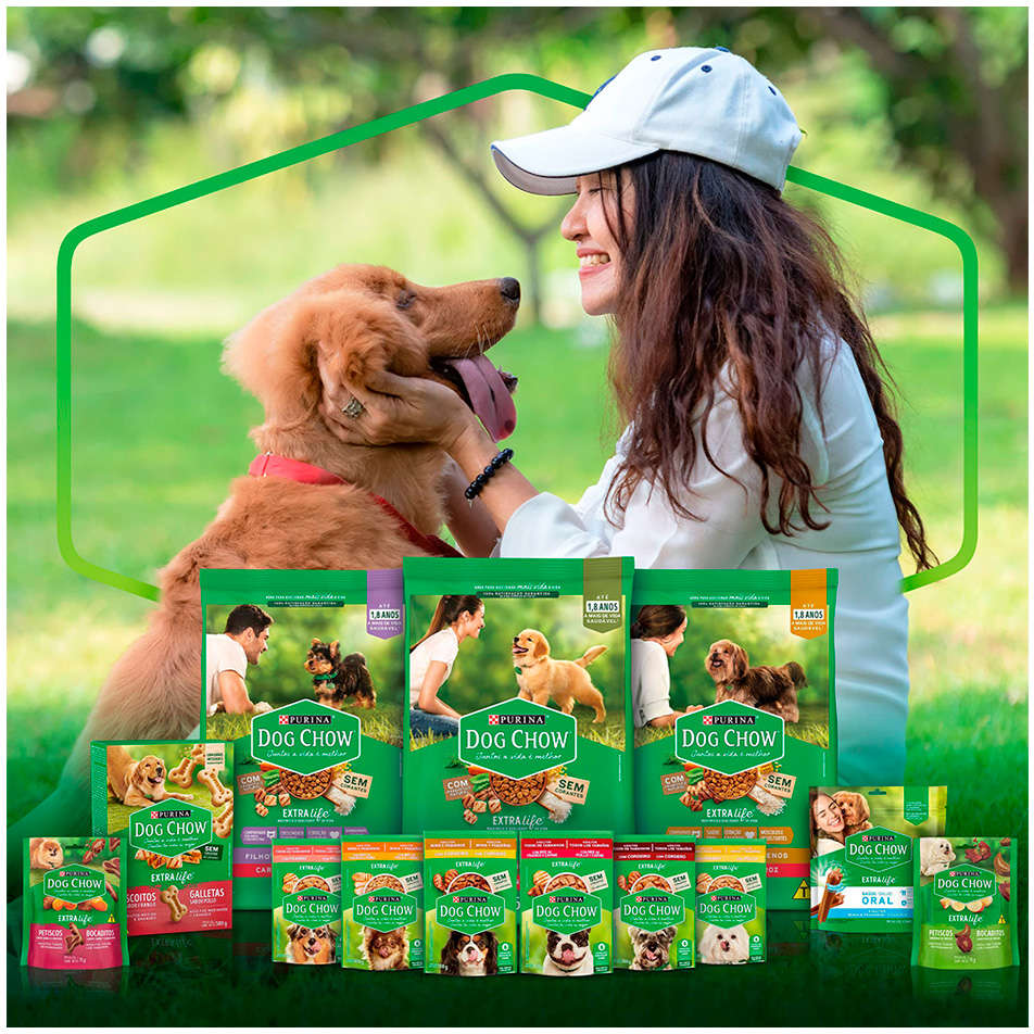 Ração Seca Nestlé Purina Dog Chow Extra Life Carne, Frango e Arroz Cães Filhotes Raças Minis e Pequenas - 10,1Kg