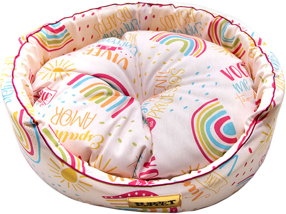 Cama Luppet Europa Rosa Arco-Irís Rosa - Tam. GG