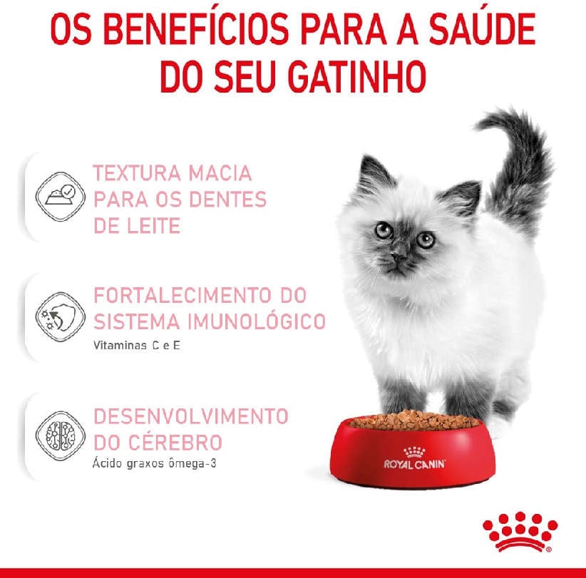 Ração Úmida Royal Canin Sachê Feline Kitten Instinctive para Gatos Filhotes com ate 12 meses - 85 g