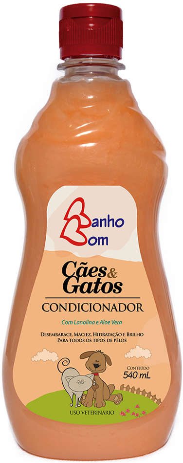 Condicionador Banho Bom para Cães e Gatos - 540 mL